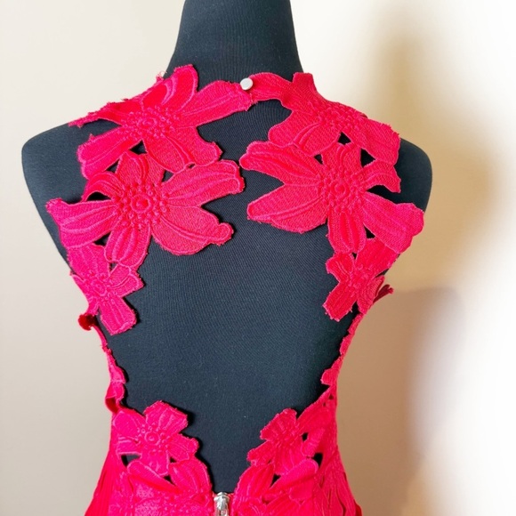 Saylor x Free People Jessa Floral Lace Dress S - Picture 8 of 13